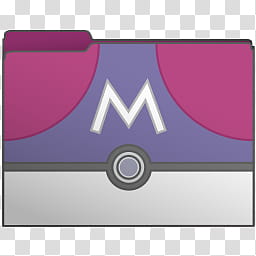 256x256 Pokeball Set Of Computer Folder Icons, Masterball, Purple