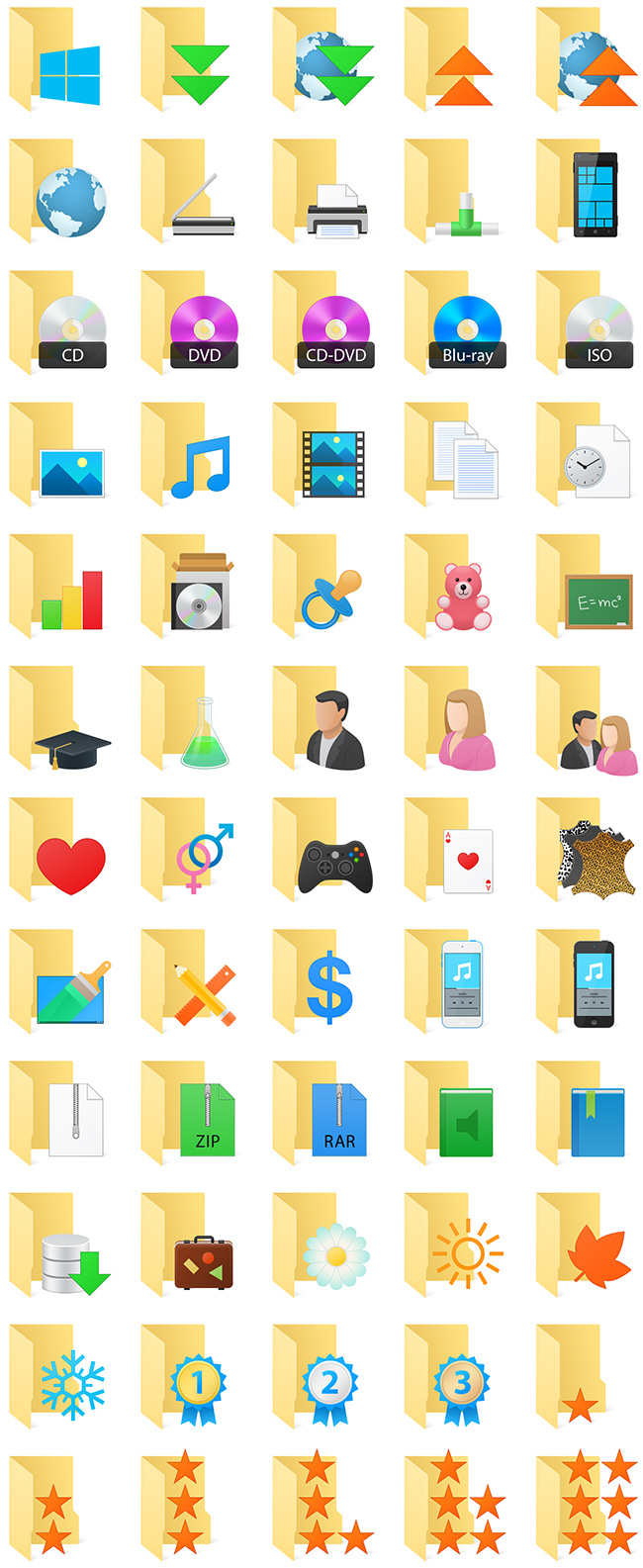 650x1585 Folder Icons