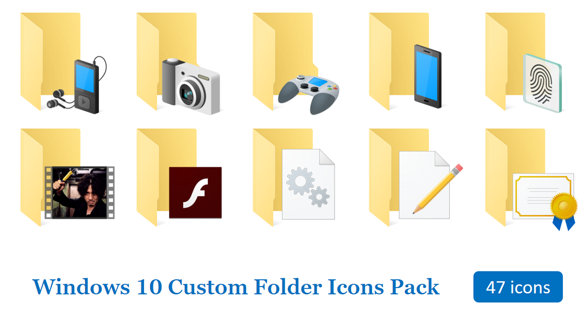 1191x670 Windows Custom Folder Icon Pack