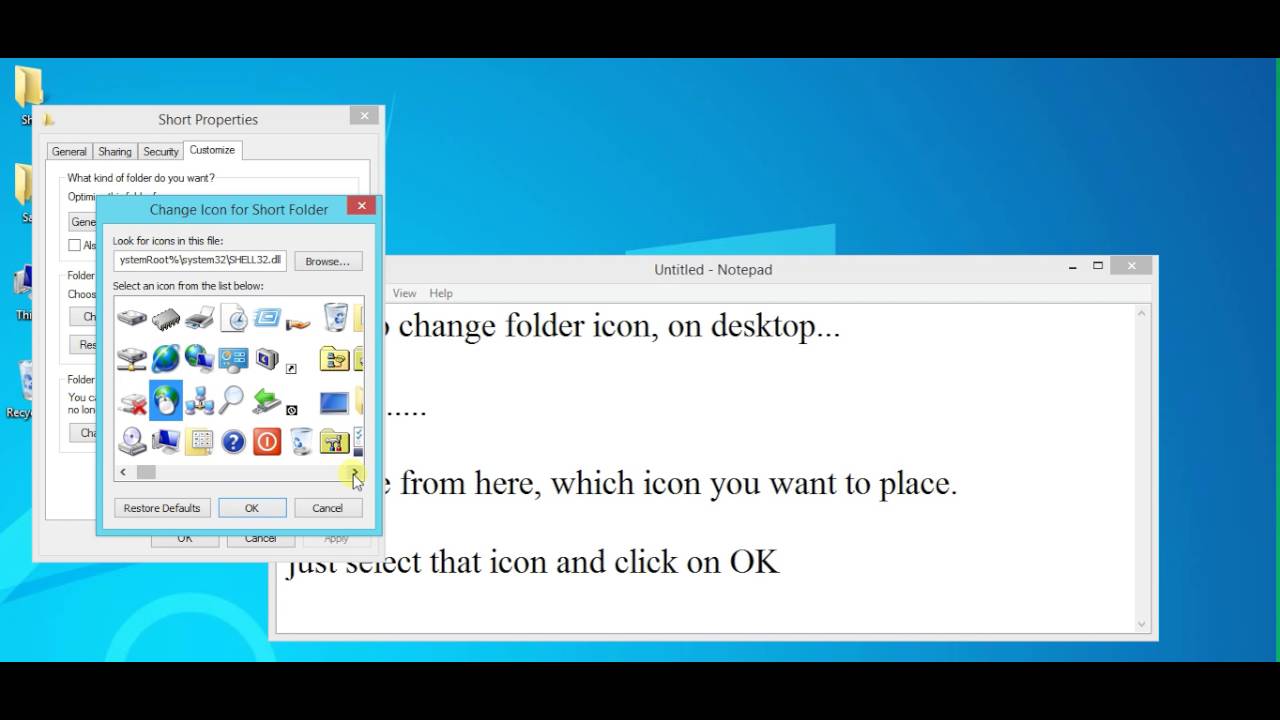 1280x720 How To Change Folder Icon On Desktop For Windows
