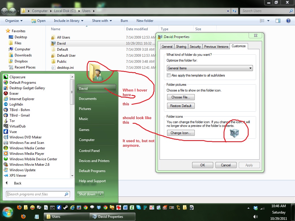 1024x768 Cant Change My User Profile Folder Icon Anymore Solved