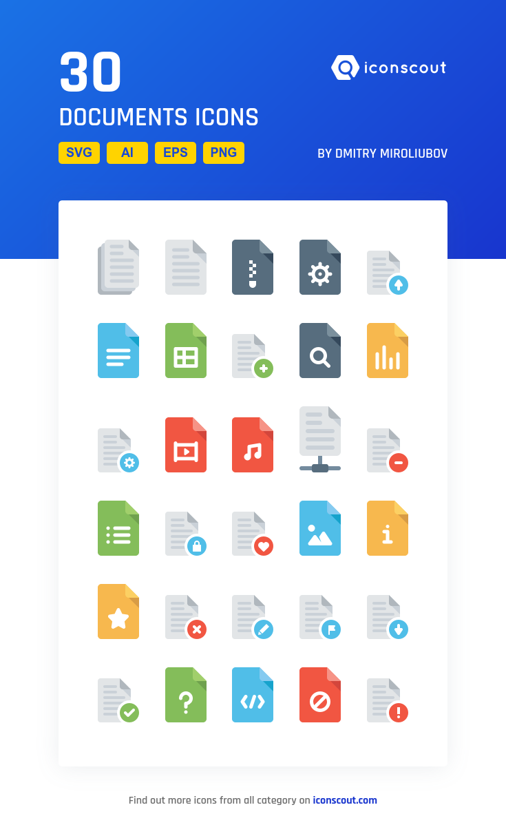 Documents Icon Pack 735x1214 Documents Icon Pack
