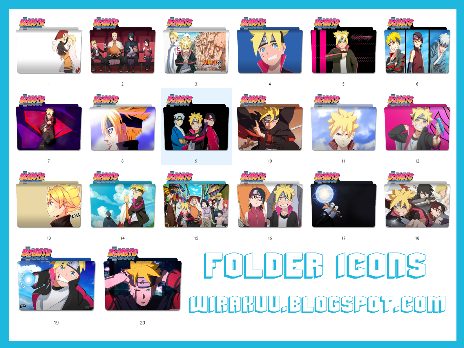 1600x1200 Folder Icons Anime Boruto Naruto Next Generation Pack