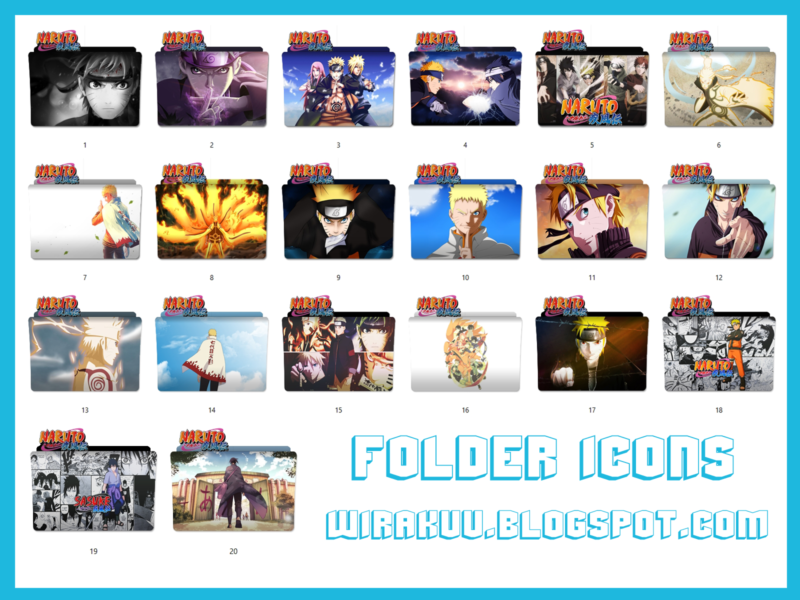 1600x1200 Folder Icons Anime Naruto Shippuden