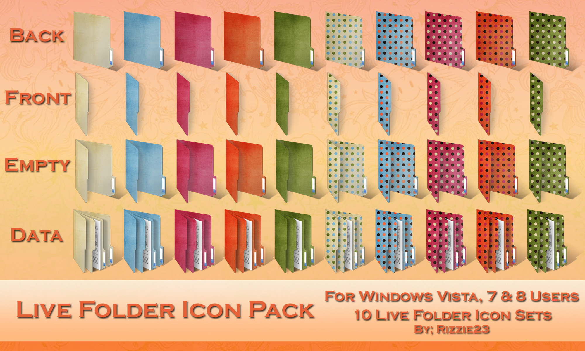 2000x1200 Windows Live Folder Icon Pack