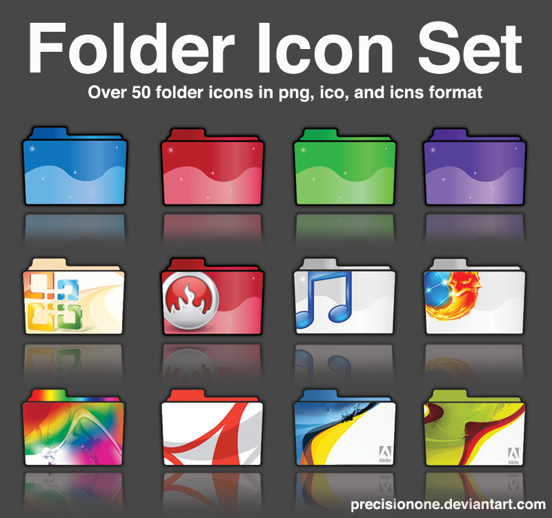 800x750 Folder Icon Set