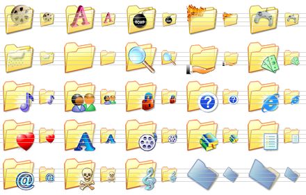 440x281 Folder Icon Set Simple Approach For Icon Collections