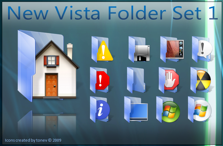 717x469 Folder Icon Set