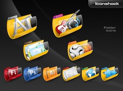425x315 Free Folder Icon Set Icons Pack Icons Sets Free Icon Free Download
