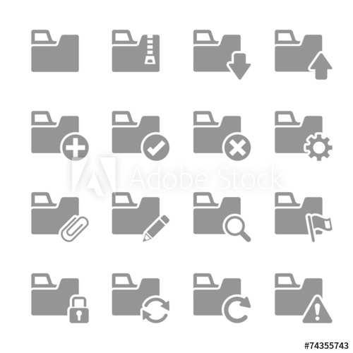 500x500 Folder Icon Set Vector