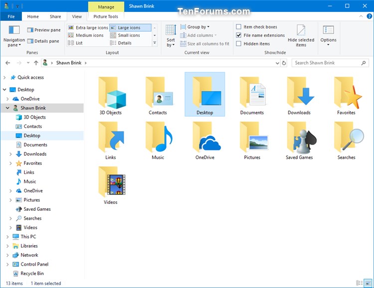 750x578 Change Or Restore Desktop Folder Icon In Windows Tutorials