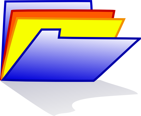 600x493 Blue Folder Icon Clip Arts Download
