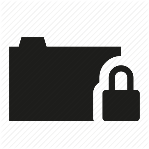 Folder With Lock Icon at Collection of Folder With