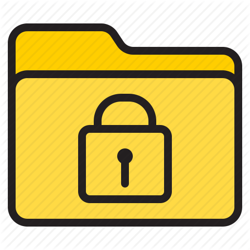 Folder With Lock Icon at Collection of Folder With