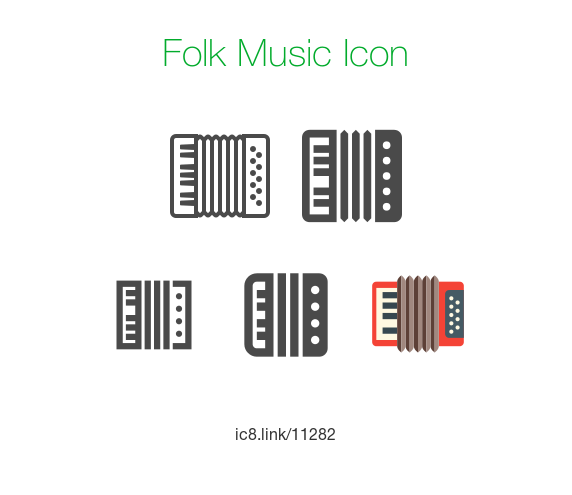 572x495 Folk Music Icon