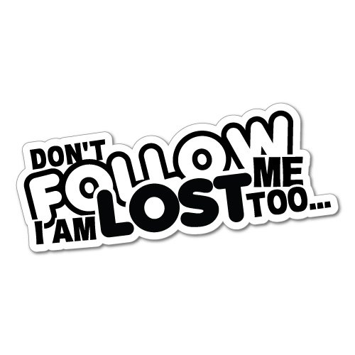 500x500 Don't Follow Me Jdm Sticker Decal Automotive