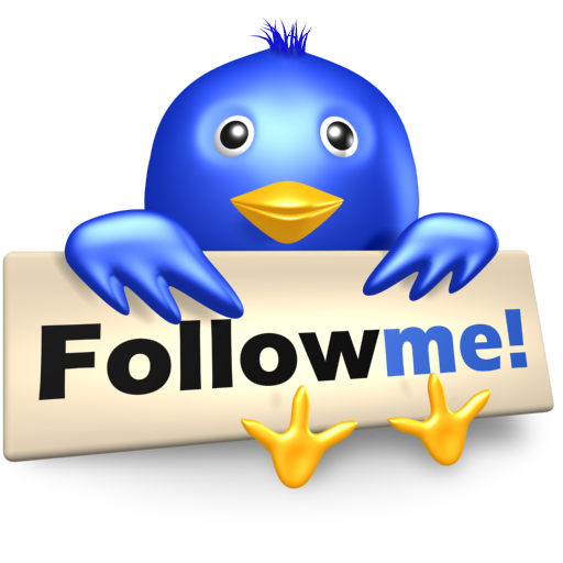 512x512 Bird, Follow, Me, Social Media, Symbol, Twitter Icon
