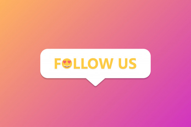 626x417 Follow Us Button Icon Vector Premium Download