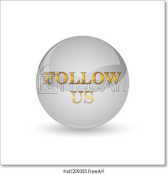 561x581 Free Art Print Of Follow Us Icon Follow Us Icon Internet Button