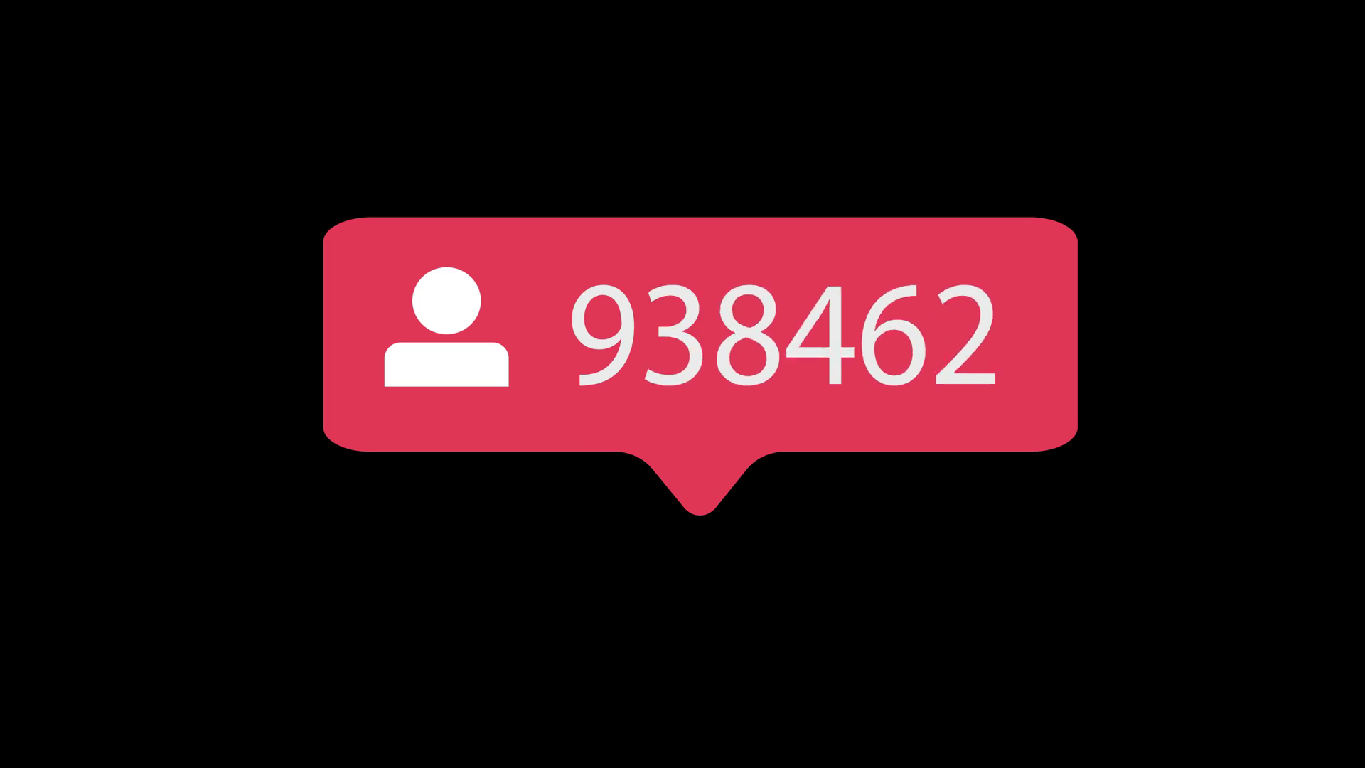 1920x1080 Follower Icon On Black Background Followers Counting For Social