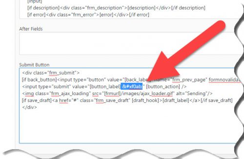 500x326 Add Font Awesome Icons To A Submit Button Using Formidable Pro