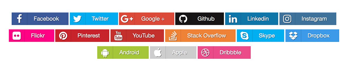 1200x240 Top Free Social Sharing Buttons Templates