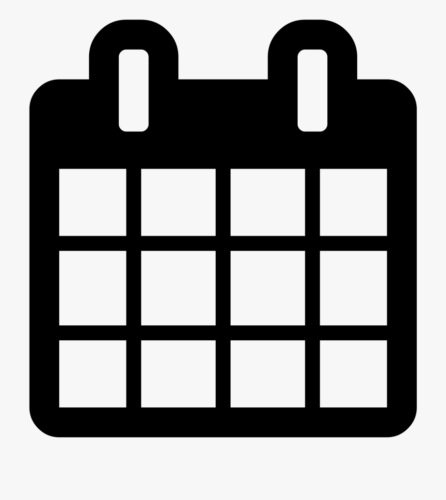 920x1030 Calendar Icons Transparent White