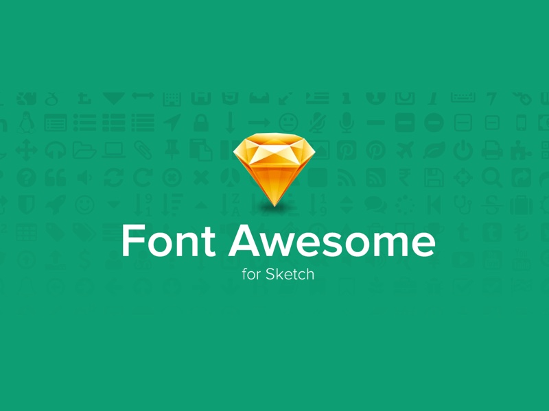 800x600 Fontawesome Icons Sketch Freebie