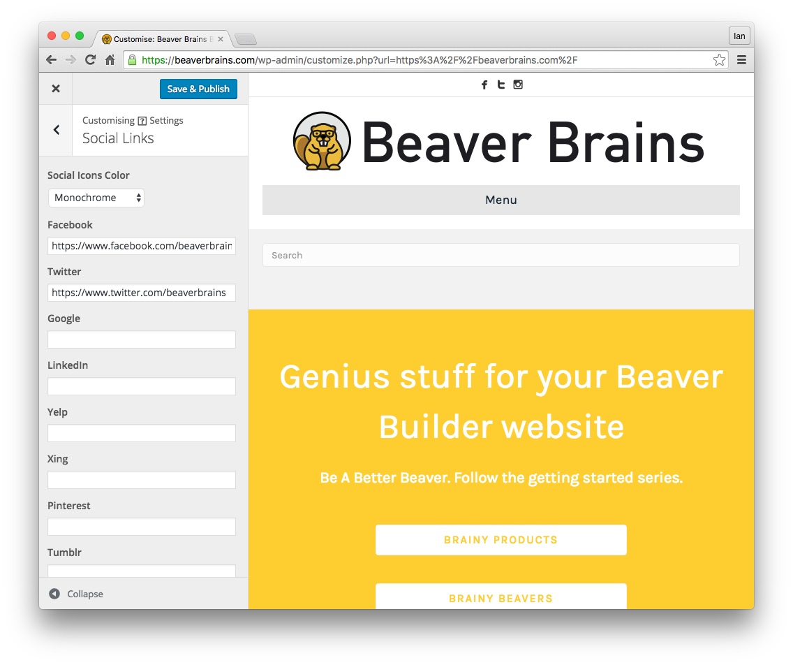 Font Awesome Facebook Icon