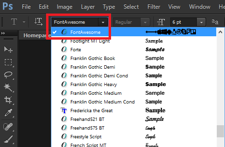 464x304 How To Use Font Awesome In Photoshop Designs
