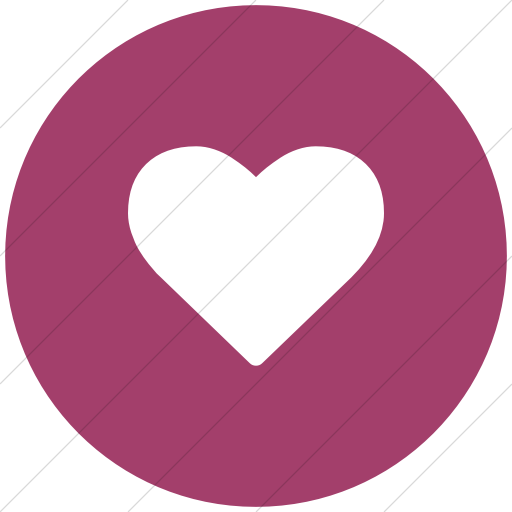 512x512 Iconsetc Flat Circle White On Pink Bootstrap Font Awesome Heart Icon