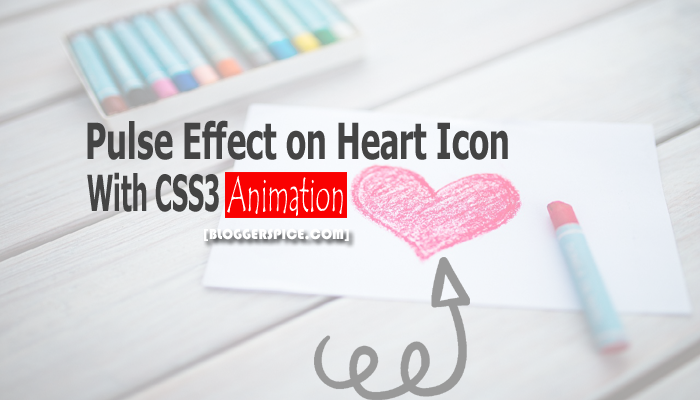 700x400 Add Pulse Effect On Font Awesome Heart Icon With Animation