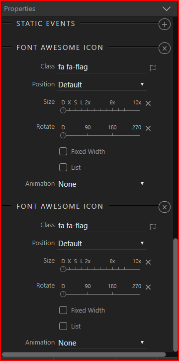 360x723 Font Awesome Appears Twice