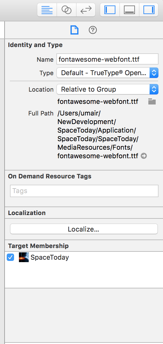 534x1126 Ios How To Use Fontawesome In Xcode Project