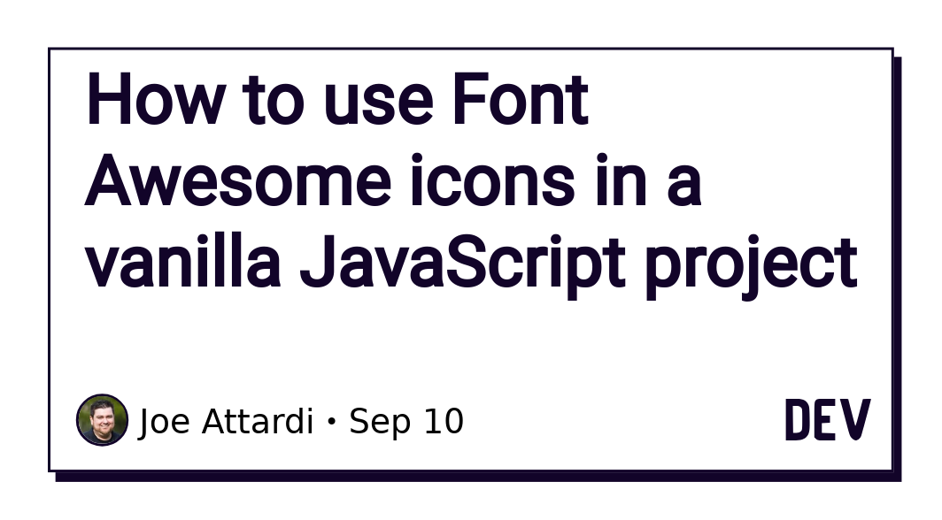 1064x588 How To Use Font Awesome Icons In A Vanilla Javascript Project