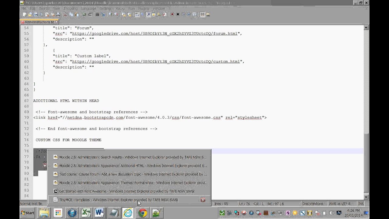 1280x720 Configuring Moodle Tinymce Editor 'html Templates' And 'font