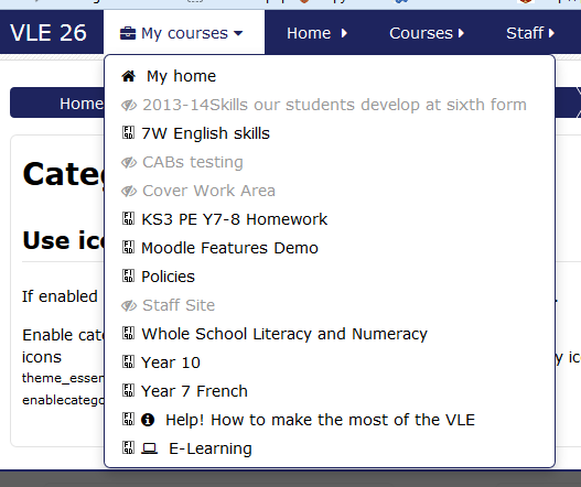 527x442 Moodle In English Essential Theme Font Awesome Icons Disappeared