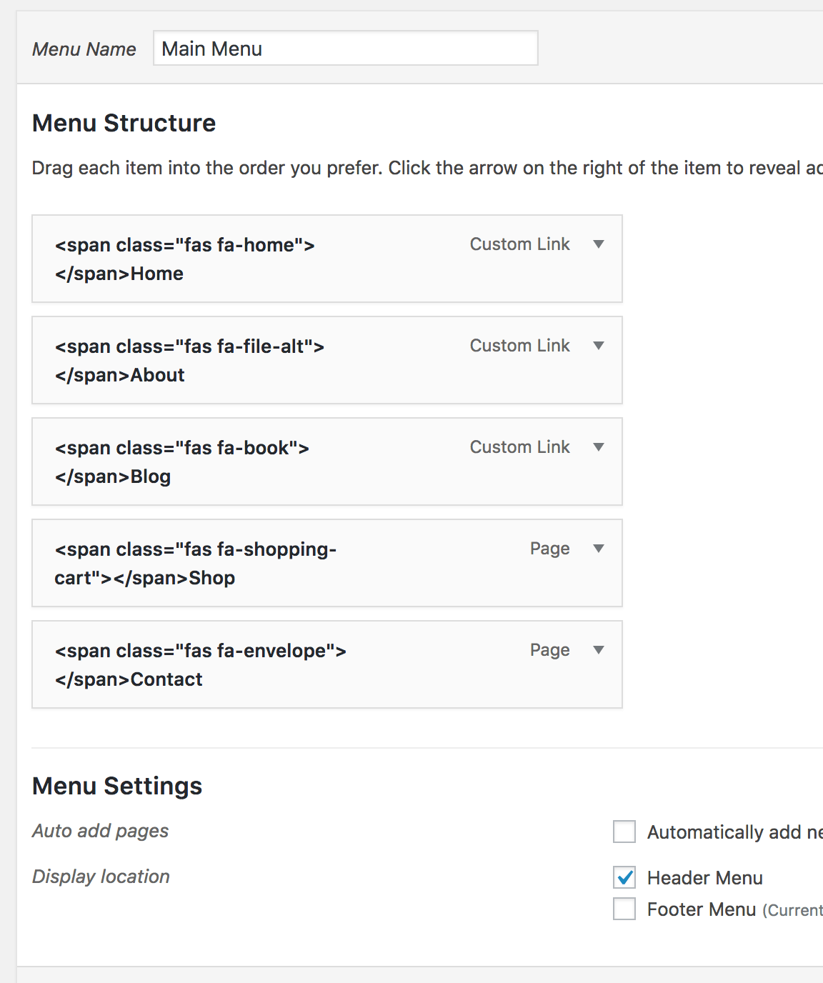 1152x1376 Font Awesome Icons Above Menu Items In Genesis