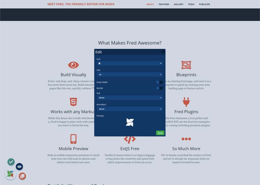 1024x729 Fred Font Awesome Icon Editor Modx