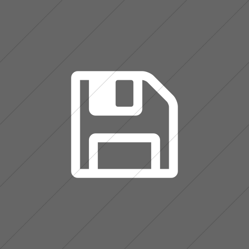 512x512 Iconsetc Flat Square White On Gray Bootstrap Font Awesome Save Icon