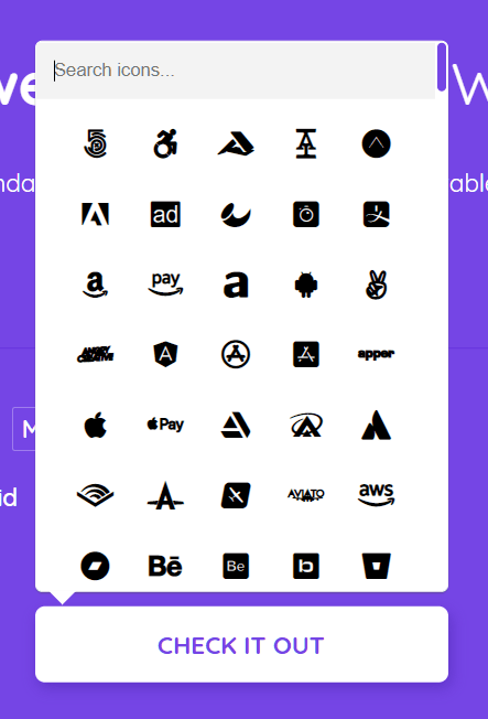 443x652 Font Awesome Picker In Pure Javascript