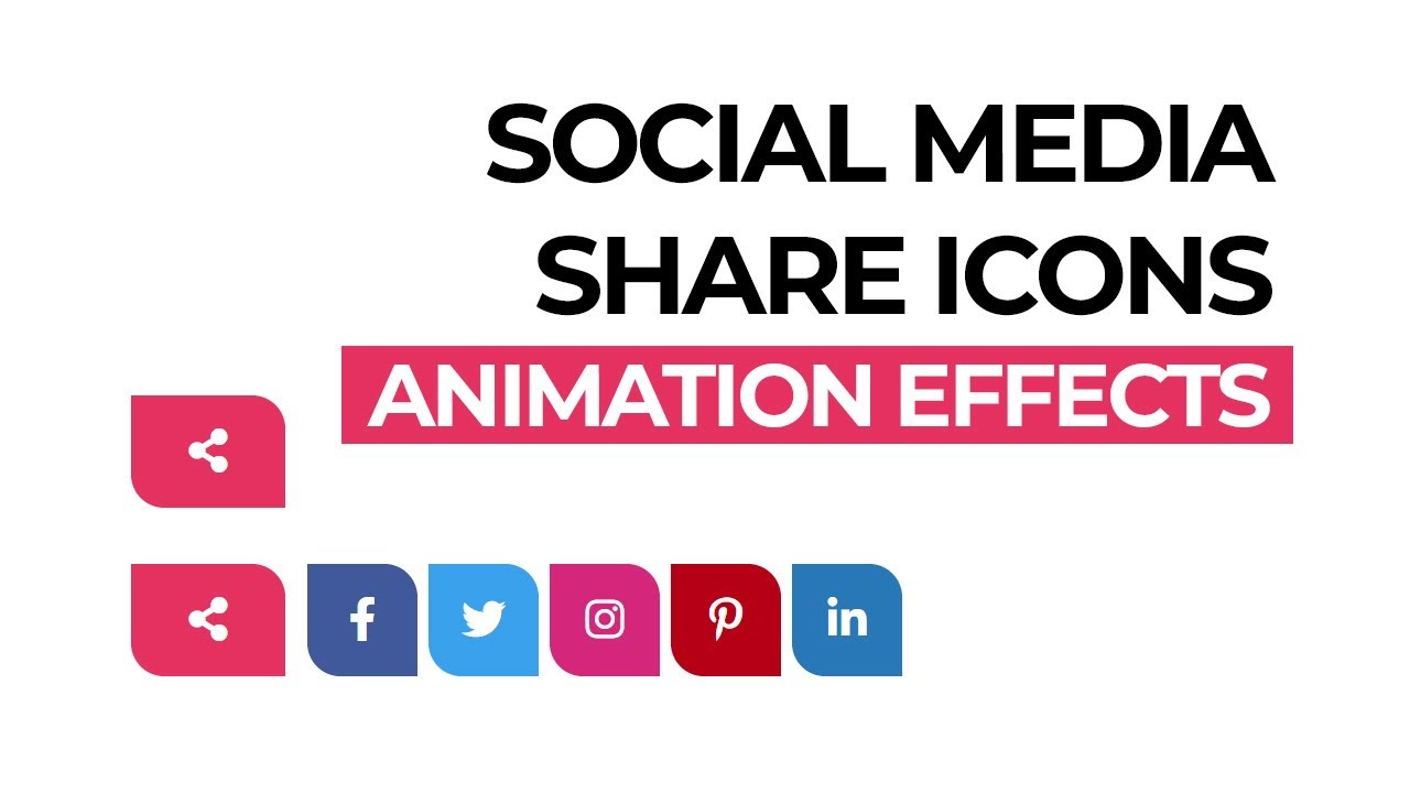 1280x720 Css Social Media Share Icons