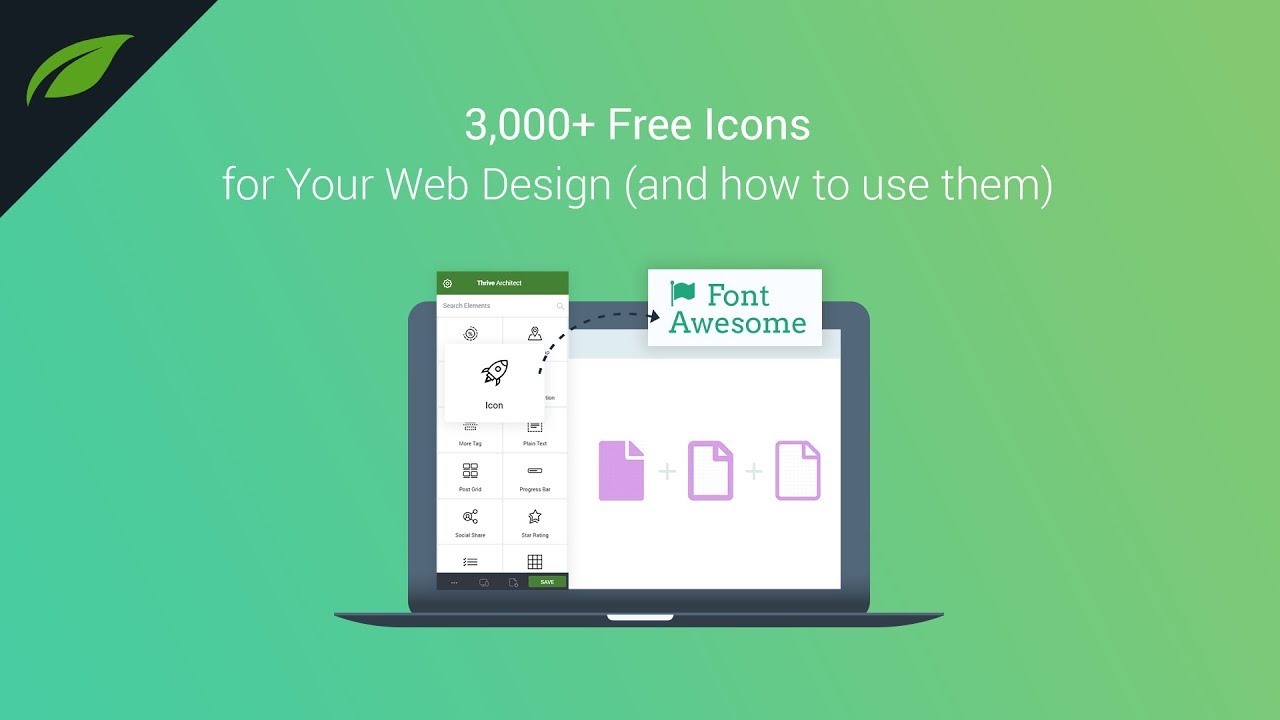 1280x720 Create Stunning Layouts With The Font Awesome Icons In Thrive