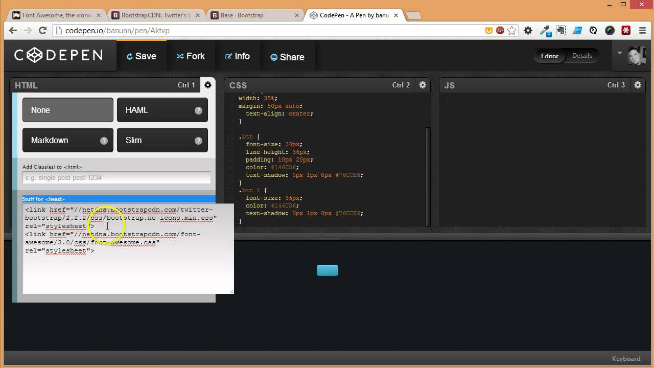 1280x720 Twitter Bootstrap Font Awesome Icon Fonts