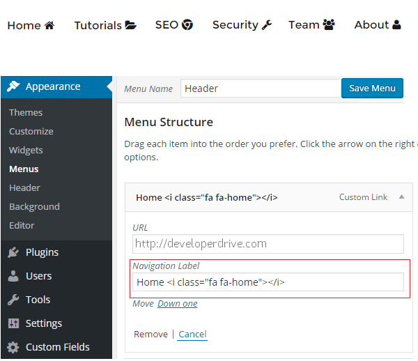 600x518 How To Use Font Awesome Icon Fonts In Wordpress