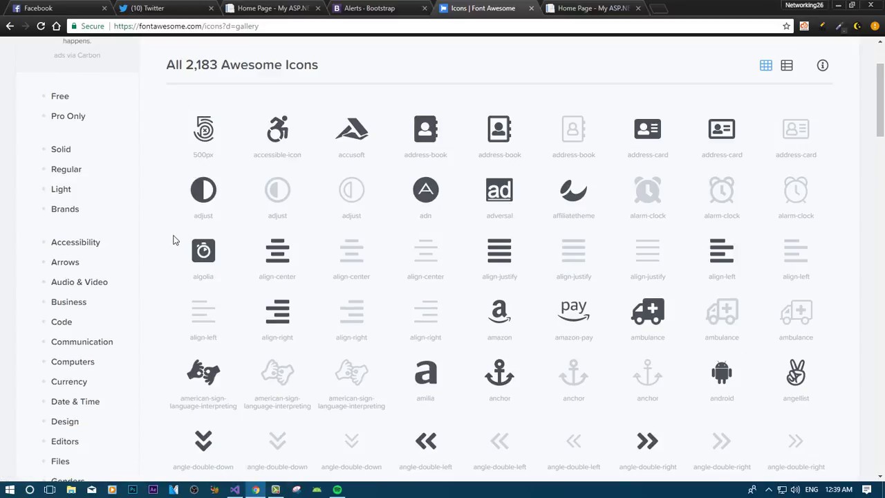 1280x720 Installing Font Awesome In Our Bootstrap Web Project
