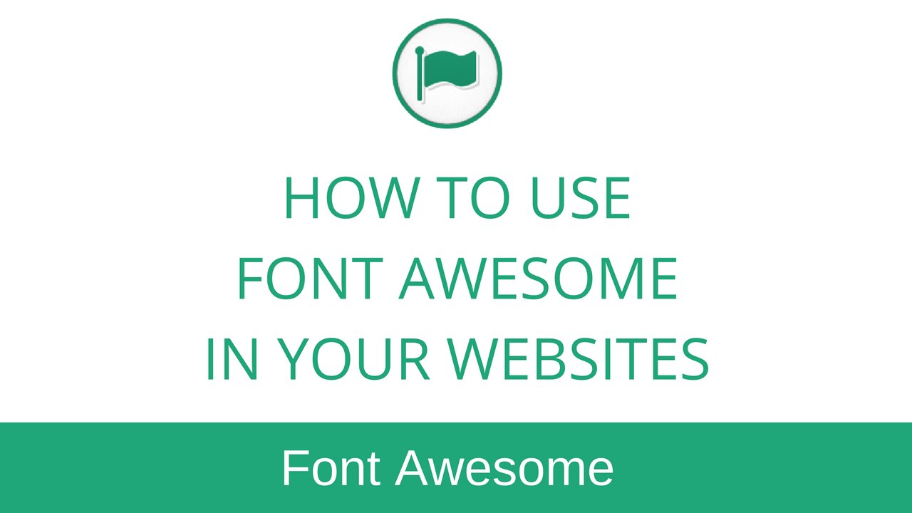 1280x720 How To Use Font Awesome Icons In Your Website