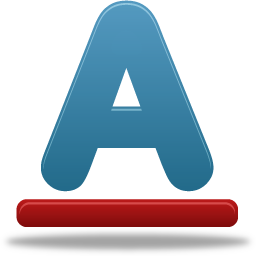 256x256 Font Color Icon Pretty Office Iconset Custom Icon Design