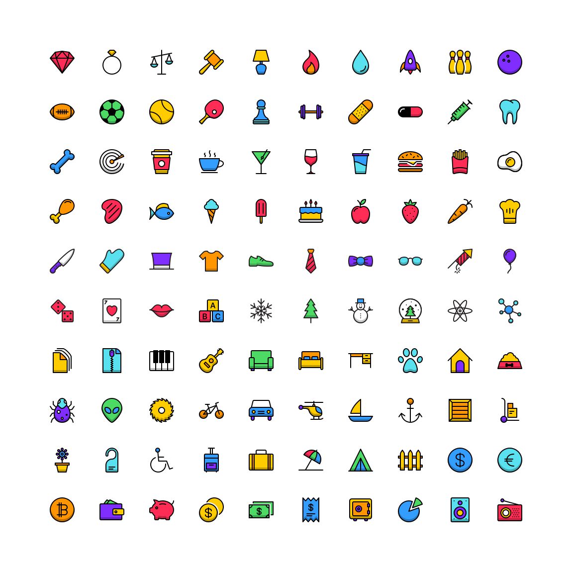 1150x1150 Freebie Funkies Icon Set