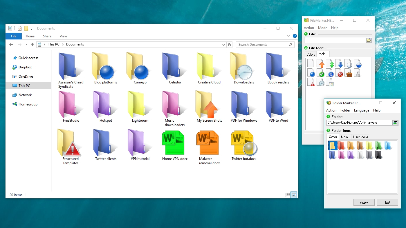 Цветные папки для Windows 7